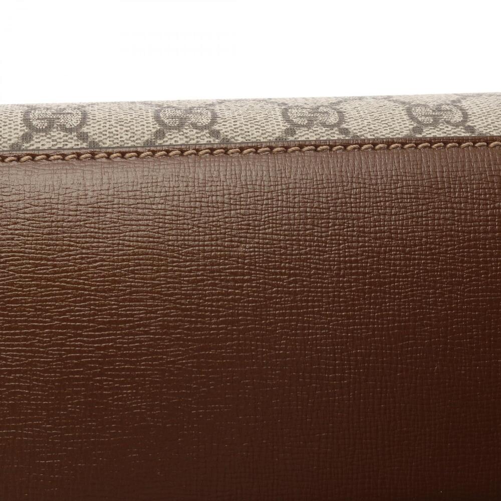 Gucci GG Beige Canvas Interlocking Bag Leather Tan Supreme Brown Tote - Picture 9 of 9